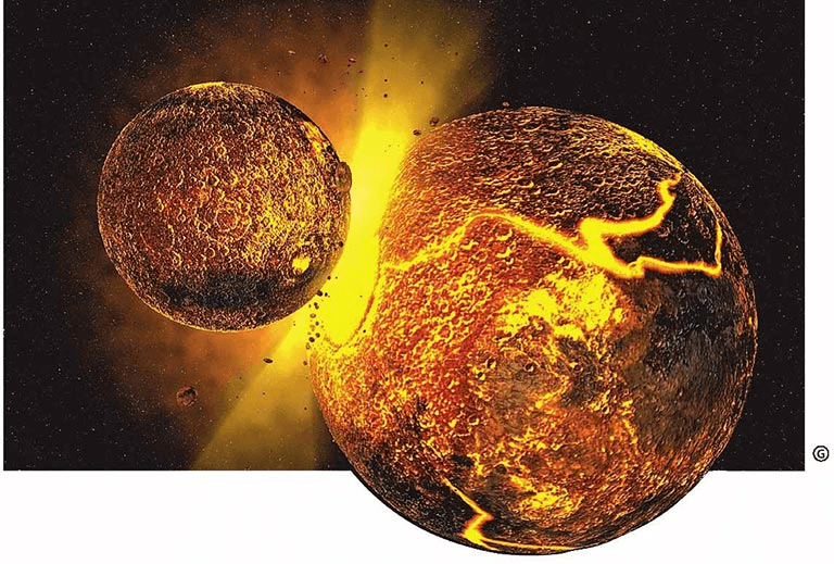 Is the earth the sun's "child" or "younger brother"?